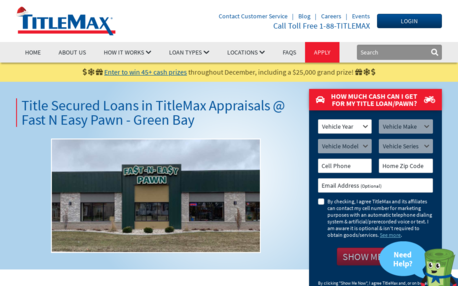 TitleMax Appraisals @ Fast N Easy Pawn - Green Bay