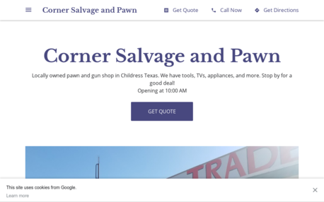 Corner Salvage and Pawn