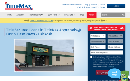 TitleMax Appraisals @ Fast N Easy Pawn - Oshkosh