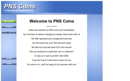 P N S Coins & Collectibles