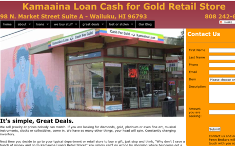 Kamaaina Loan & Cash For Gold Retail Store