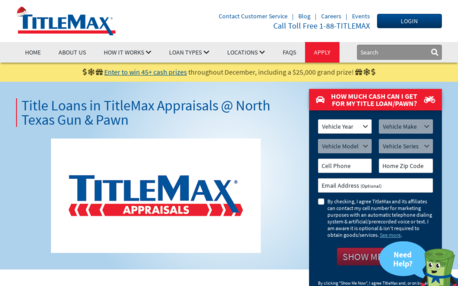 TitleMax Appraisals @ North Texas Pawn & Gun