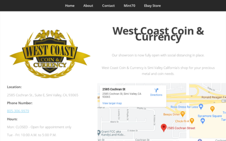 West Coast Coin & Currency
