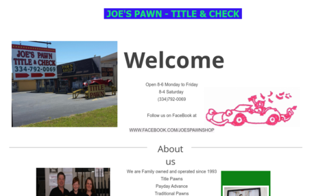 Joe's Pawn - Title & Check