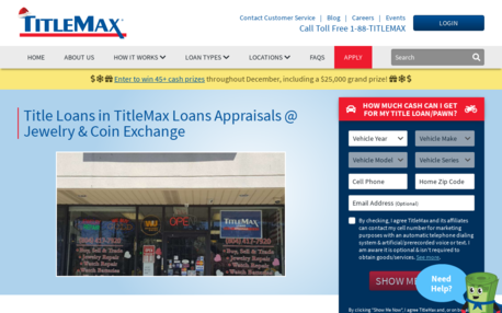 TitleMax Loans Appraisals @ Jewelry & Coin Exchange