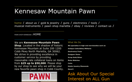 Kennesaw Mountain Pawn