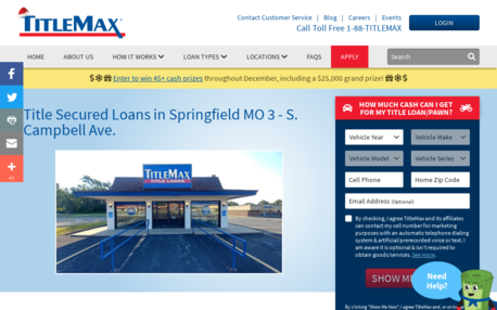 TitleMax Title Secured Loans