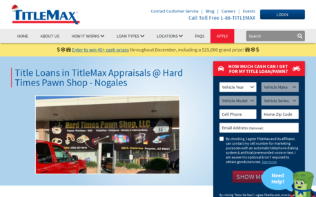 TitleMax Appraisals @ Hard Times Pawn Shop - Nogales