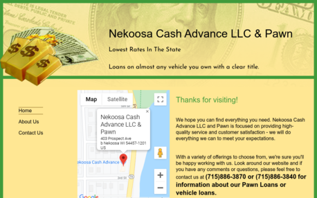 Nekoosa Cash Advance LLC And Pawn
