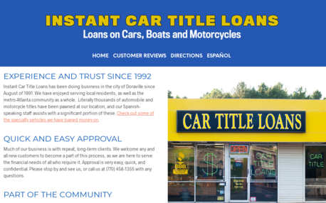 Instant Car Title Loans